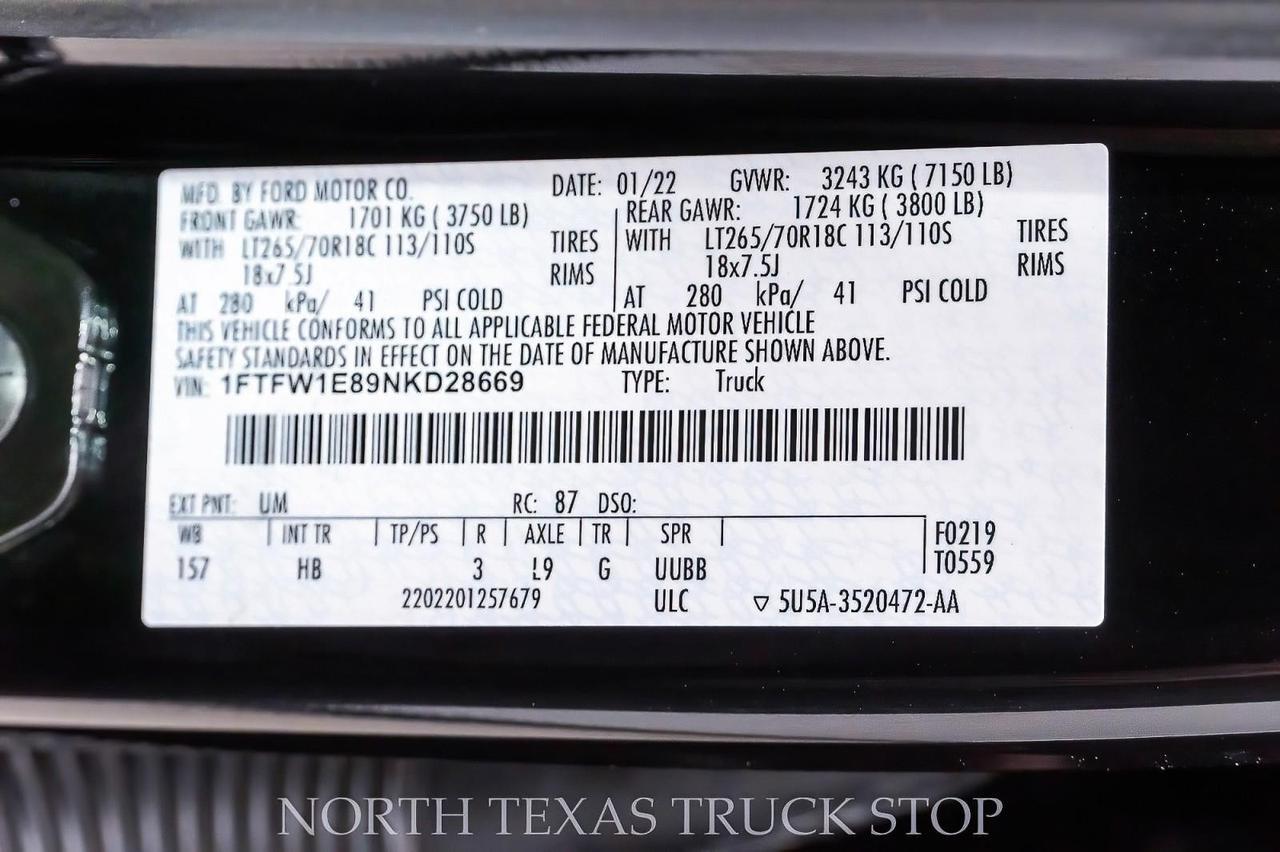 2022 Ford F-150 Lariat FX4 3.5L EcoBoost 4x4 Mansfield TX