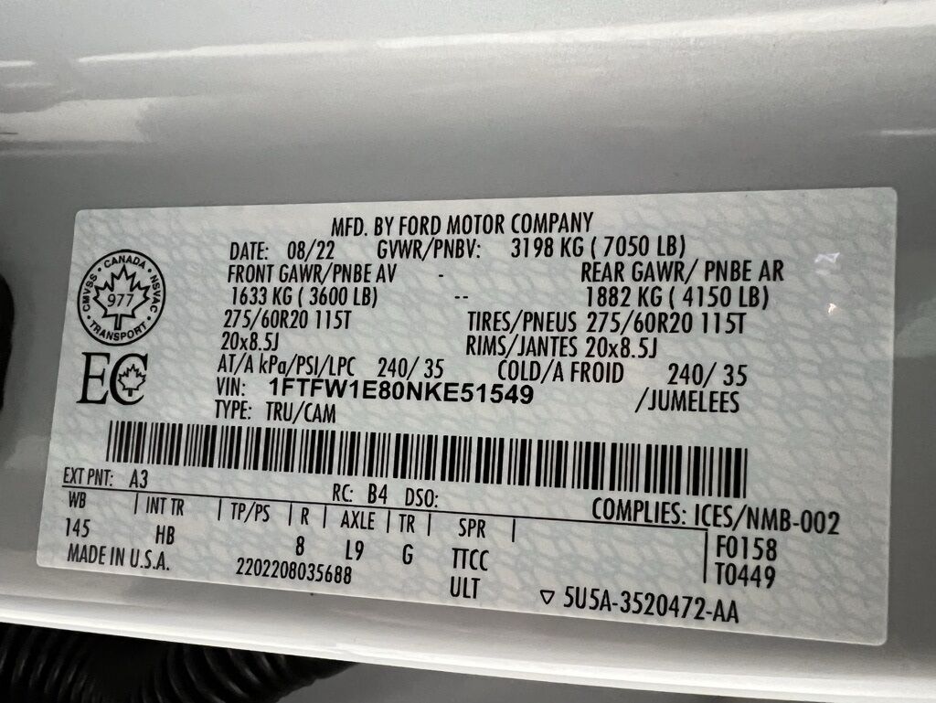 2022 Ford F-150 Lariat Highlands Ranch CO