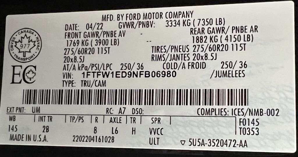 2022 Ford F-150 Lariat Highlands Ranch CO