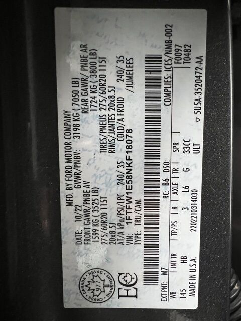 2022 Ford F-150 Lariat Loveland CO