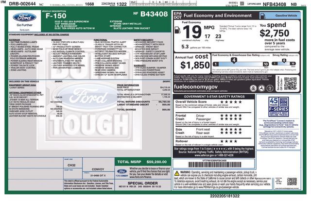 2022 Ford F-150 Lariat Raleigh NC
