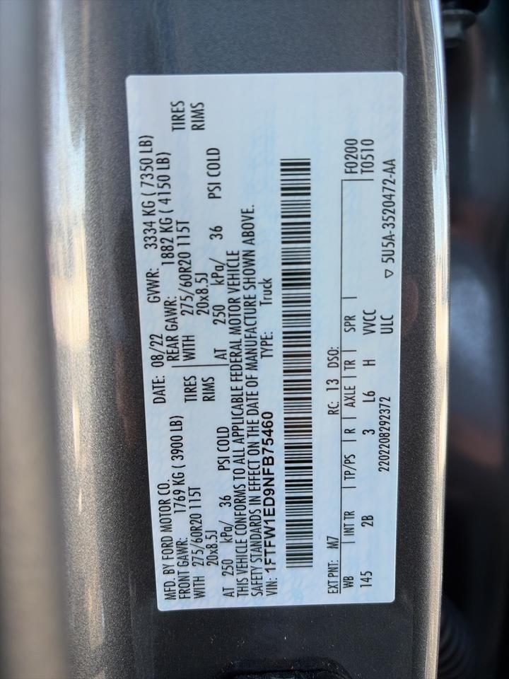 2022 Ford F-150 Lariat Springfield VA