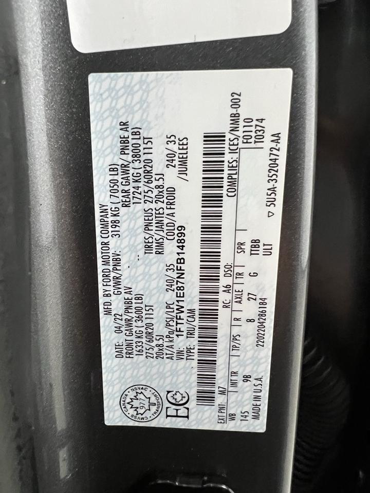2022 Ford F-150 Platinum Highlands Ranch CO