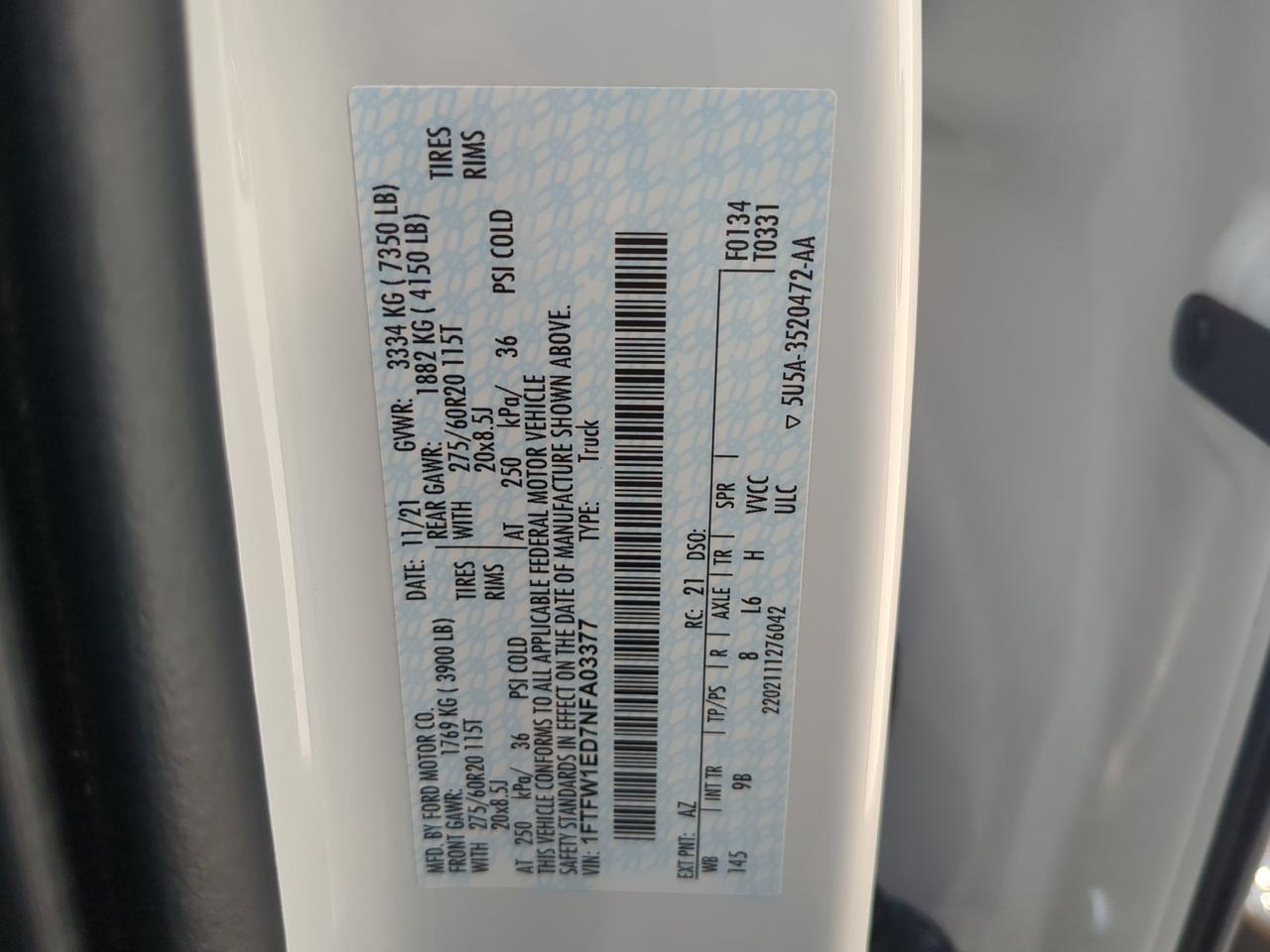2022 Ford F-150 Platinum Appleton WI