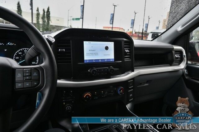 2022 Ford F-150 XL / 4X4 / Crew Cab / 3.5L V6 Ecoboost / Apple CarPlay & Android Auto / Back Up Camera / Cruise Control / Air Conditioning / Power Locks & Windows / Tonneau Cover / Bed Liner / Alloy Wheels / Tow Pkg / 1-Owner Anchorage AK