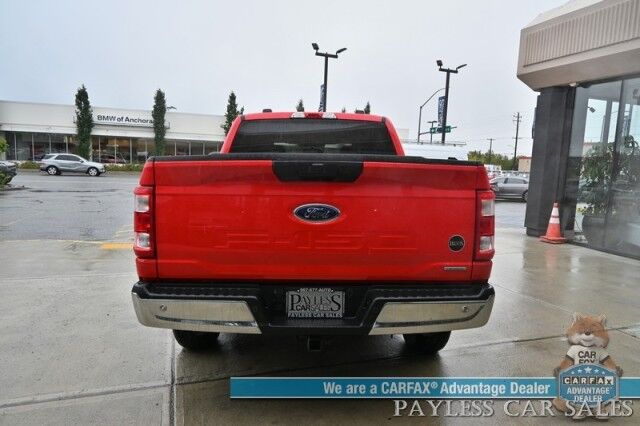 2022 Ford F-150 XL / 4X4 / Crew Cab / 3.5L V6 Ecoboost / Apple CarPlay & Android Auto / Back Up Camera / Cruise Control / Air Conditioning / Power Locks & Windows / Tonneau Cover / Bed Liner / Alloy Wheels / Tow Pkg / 1-Owner Anchorage AK