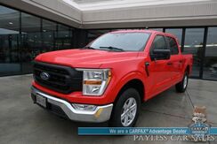 2022_Ford_F-150_XL / 4X4 / Crew Cab / 3.5L V6 Ecoboost / Apple CarPlay & Android Auto / Back Up Camera / Cruise Control / Air Conditioning / Power Locks & Windows / Tonneau Cover / Bed Liner / Alloy Wheels / Tow Pkg / 1-Owner_ Anchorage AK