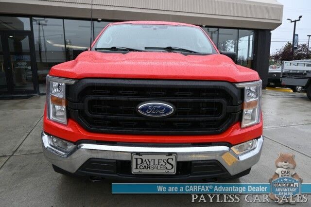 2022 Ford F-150 XL / 4X4 / Crew Cab / 3.5L V6 Ecoboost / Apple CarPlay & Android Auto / Back Up Camera / Cruise Control / Air Conditioning / Power Locks & Windows / Tonneau Cover / Bed Liner / Alloy Wheels / Tow Pkg / 1-Owner Anchorage AK