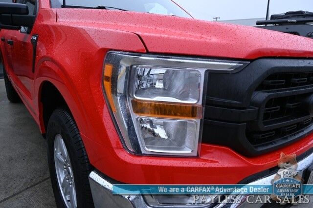 2022 Ford F-150 XL / 4X4 / Crew Cab / 3.5L V6 Ecoboost / Apple CarPlay & Android Auto / Back Up Camera / Cruise Control / Air Conditioning / Power Locks & Windows / Tonneau Cover / Bed Liner / Alloy Wheels / Tow Pkg / 1-Owner Anchorage AK