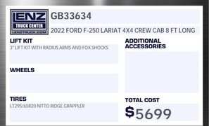 2022 Ford F-250 Super Duty 4x4 Crew Cab Lariat Fond du Lac WI