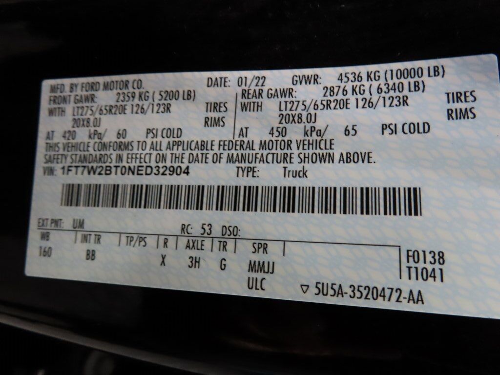 2022 Ford F-250 Super Duty 4x4 Crew Cab Platinum Fond du Lac WI