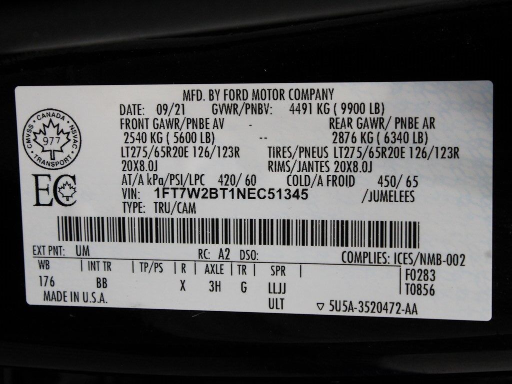 2022 Ford F-250 Super Duty 4x4 Crew Cab Platinum Fond du Lac WI
