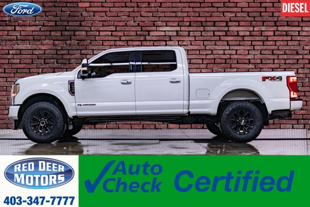 2022 Ford F-350 4x4 Crew Cab Lariat FX4 Diesel Leather Roof Nav Red Deer AB