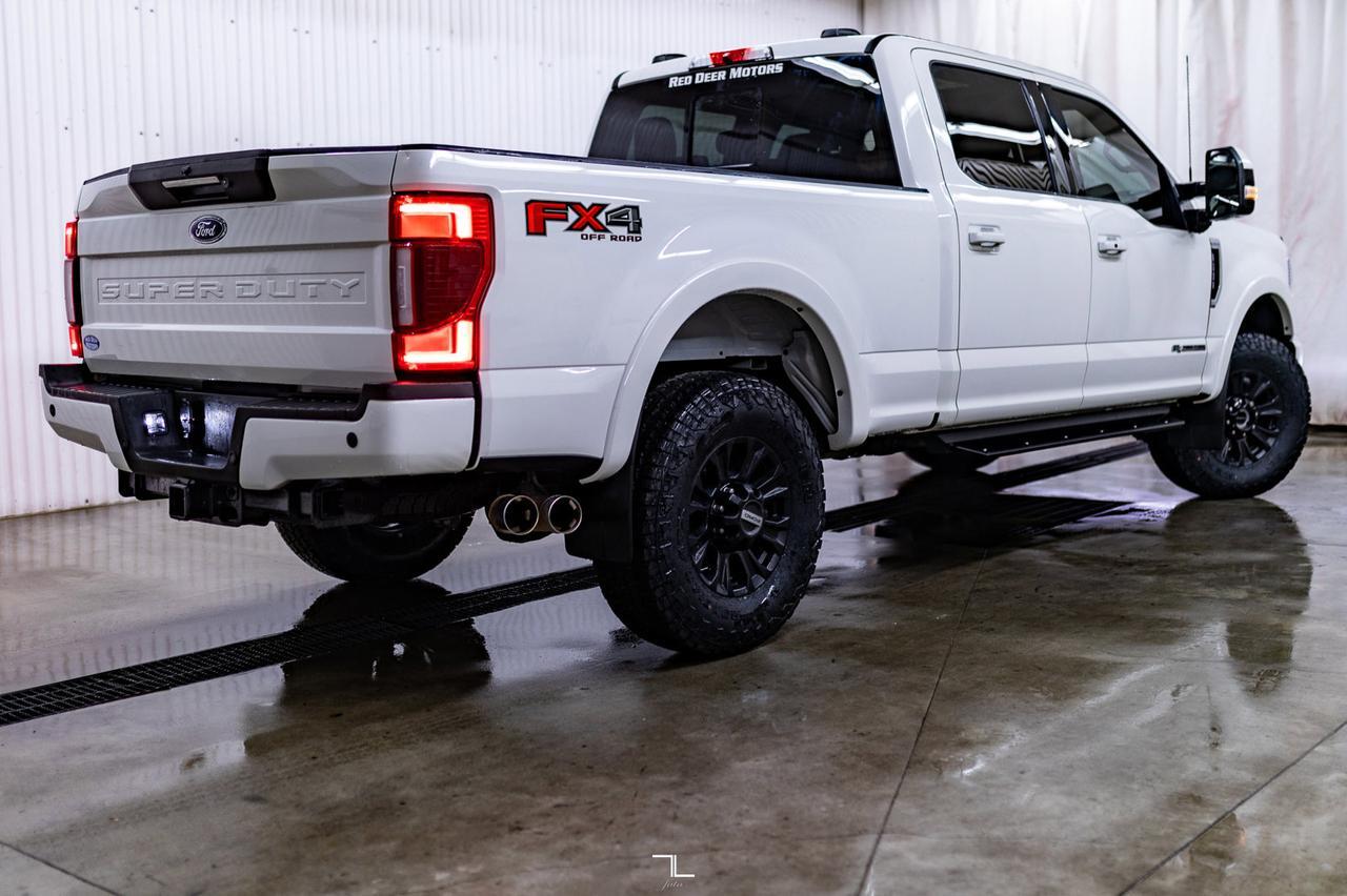 2022 Ford F-350 4x4 Crew Cab Lariat FX4 Diesel Leather Roof Nav Red Deer AB