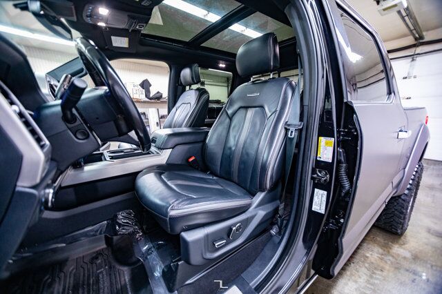 2022 Ford F-350 4x4 Crew Cab Platinum Diesel Leather Roof Nav 4" Lift Red Deer AB
