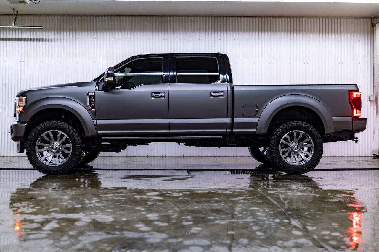 2022 Ford F-350 4x4 Crew Cab Platinum Diesel Leather Roof Nav 4" Lift Red Deer AB