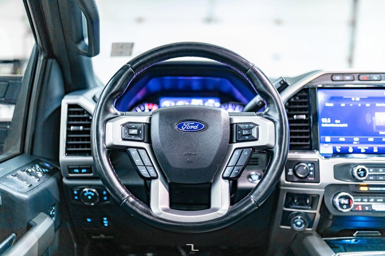 2022 Ford F-350 4x4 Crew Cab Platinum Diesel Leather Roof Nav 4" Lift Red Deer AB