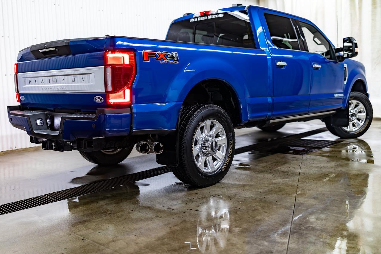 2022 Ford F-350 4x4 Crew Cab Platinum FX4 Diesel Leather Roof Nav Red Deer AB