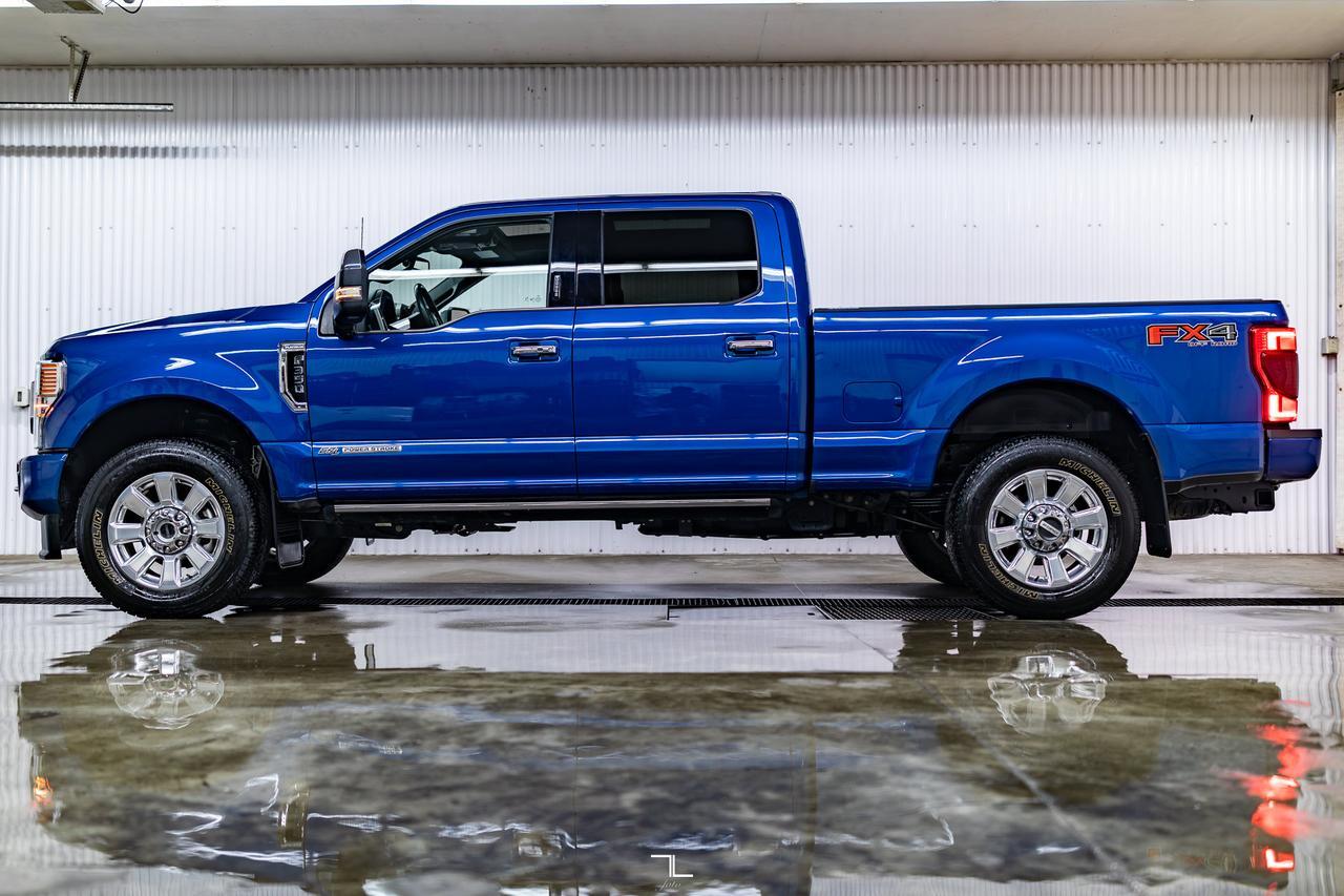 2022 Ford F-350 4x4 Crew Cab Platinum FX4 Diesel Leather Roof Nav Red Deer AB