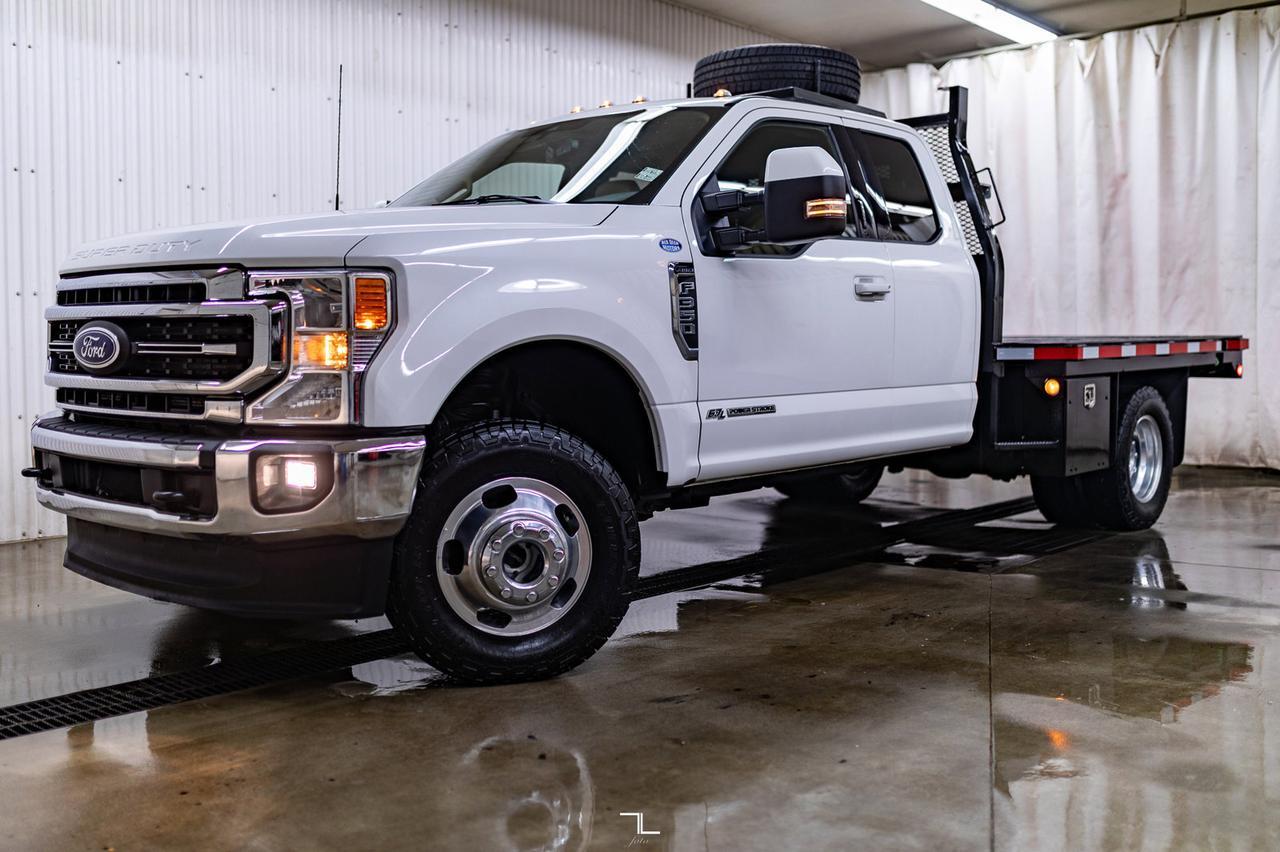 2022 Ford F-350 4x4 Super Cab Lariat Deck Dually Diesel Leather Nav BCam Red Deer AB