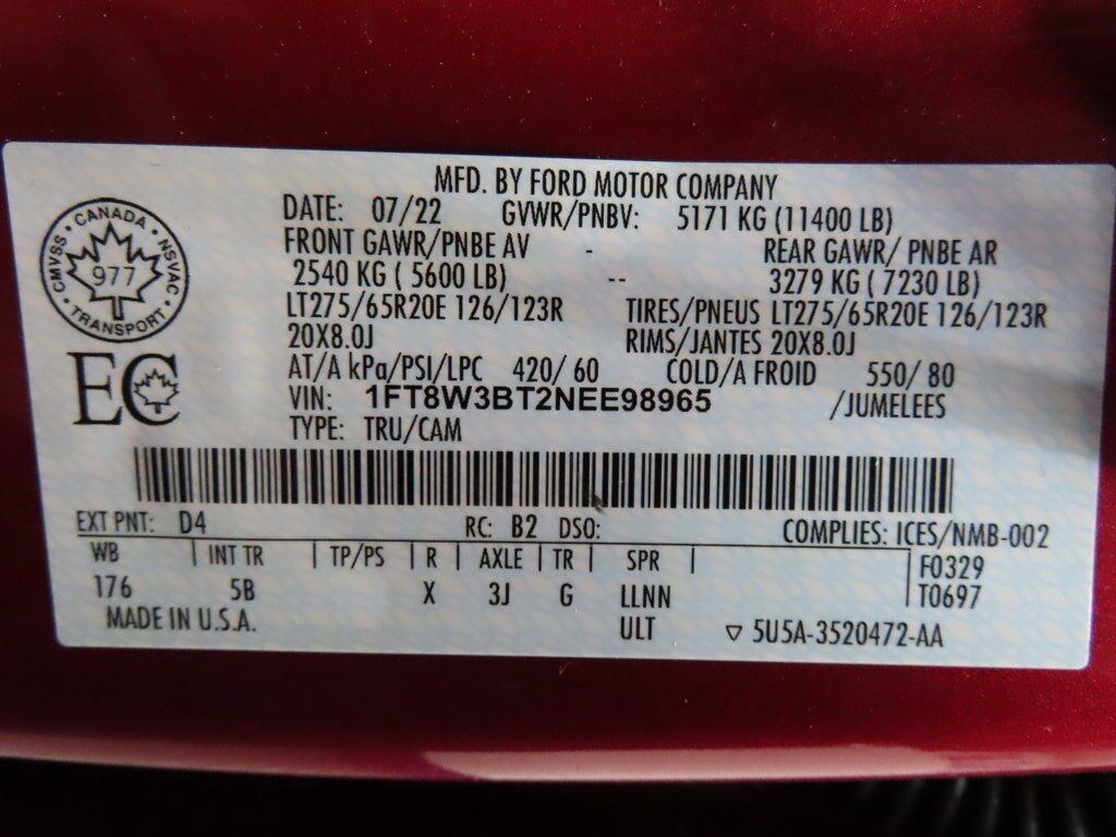 2022 Ford F-350 Super Duty 4x4 Crew Cab Lariat SRW Fond du Lac WI