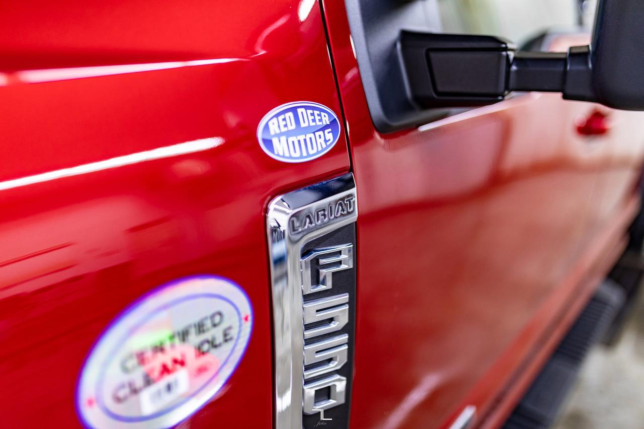 2022 Ford F-550 4x4 Crew Cab Lariat Cab & Chassis Diesel Leather Nav Red Deer AB
