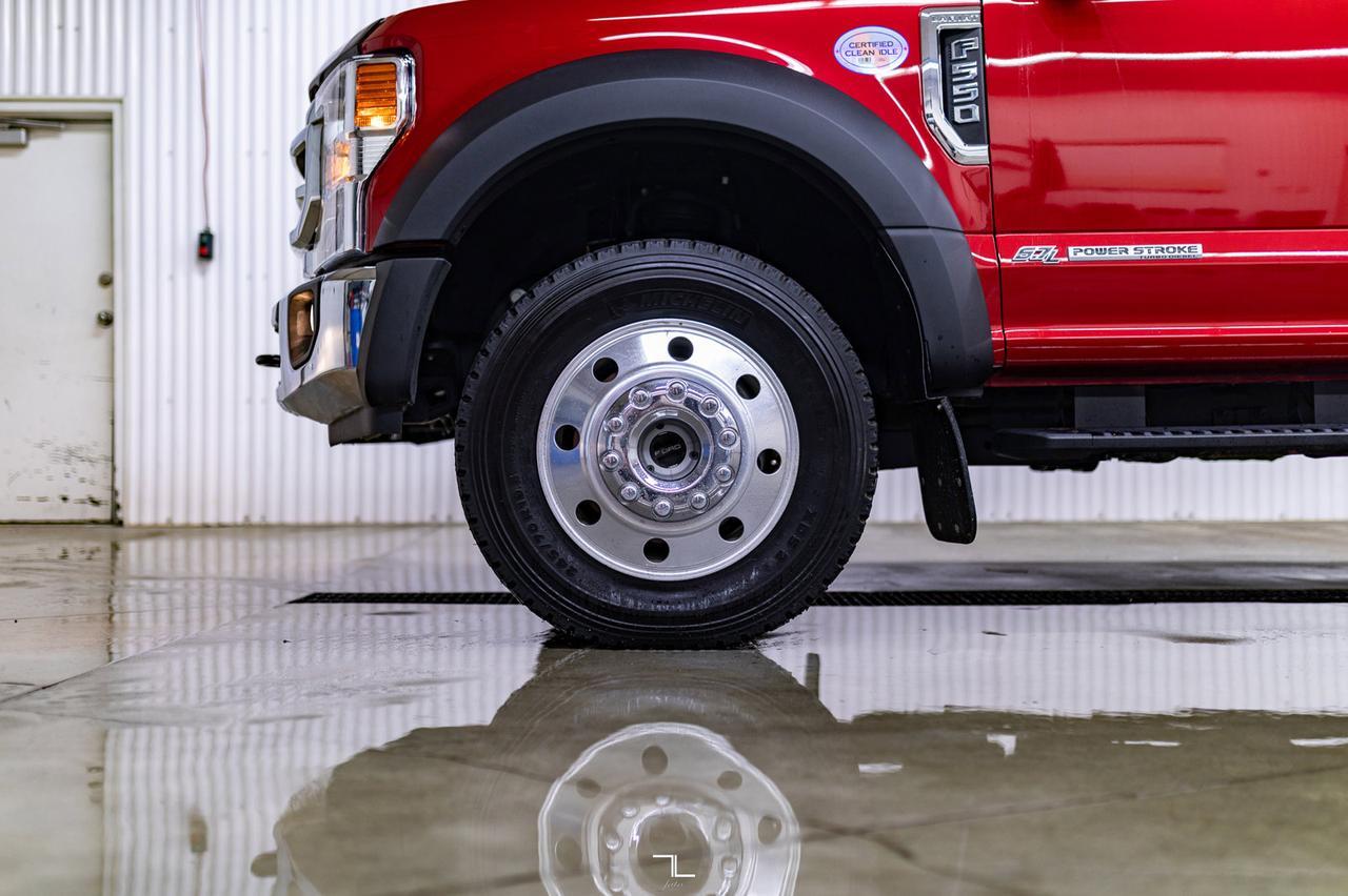 2022 Ford F-550 4x4 Crew Cab Lariat Cab & Chassis Diesel Leather Nav Red Deer AB