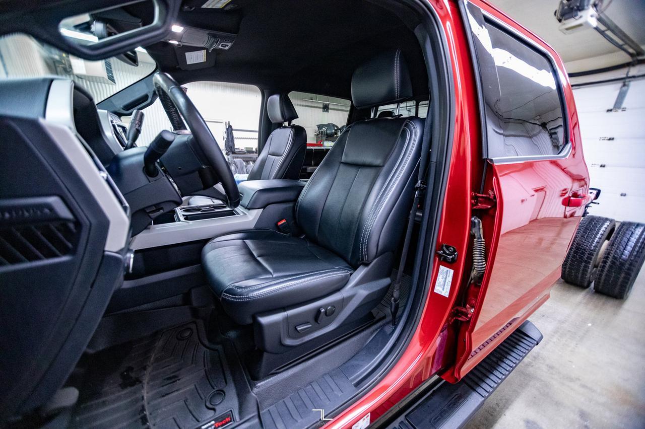 2022 Ford F-550 4x4 Crew Cab Lariat Cab & Chassis Diesel Leather Nav Red Deer AB