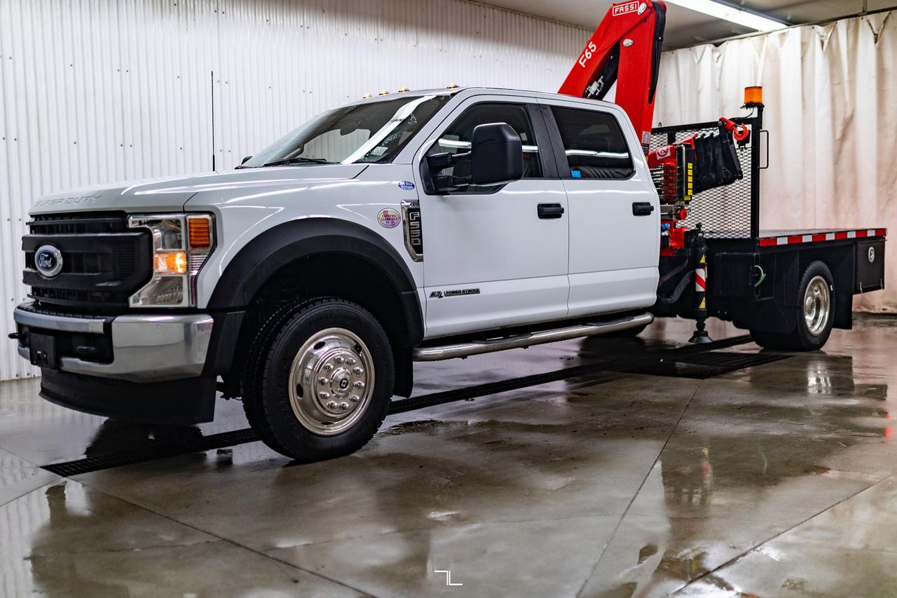2022 Ford F-550 4x4 Crew Cab XL Picker Dually Deck Diesel Red Deer AB