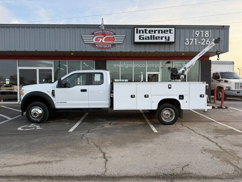 2022 Ford F-550 4x4 Diesel Utility Auto Crane 4004EH 53k mi's XL Collinsville OK