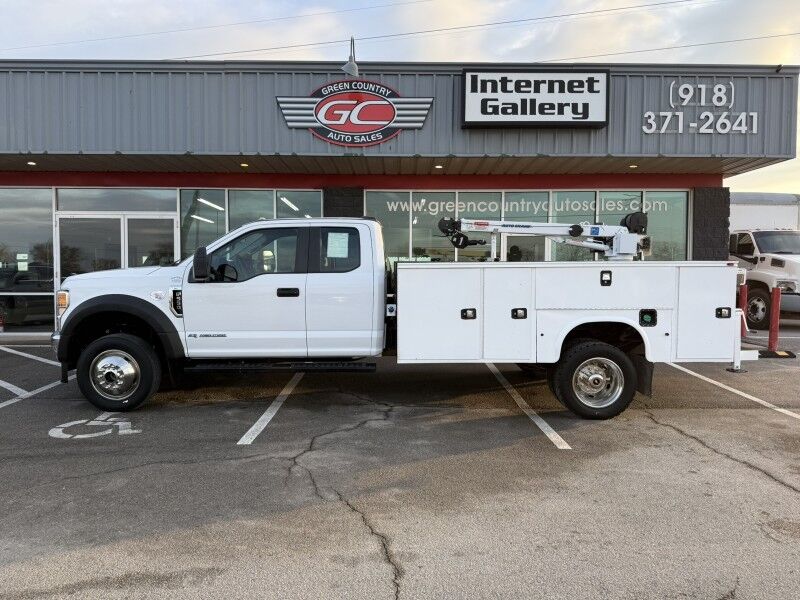 2022 Ford F-550 4x4 Diesel Utility Auto Crane 4004EH 53k mi's XL Collinsville OK