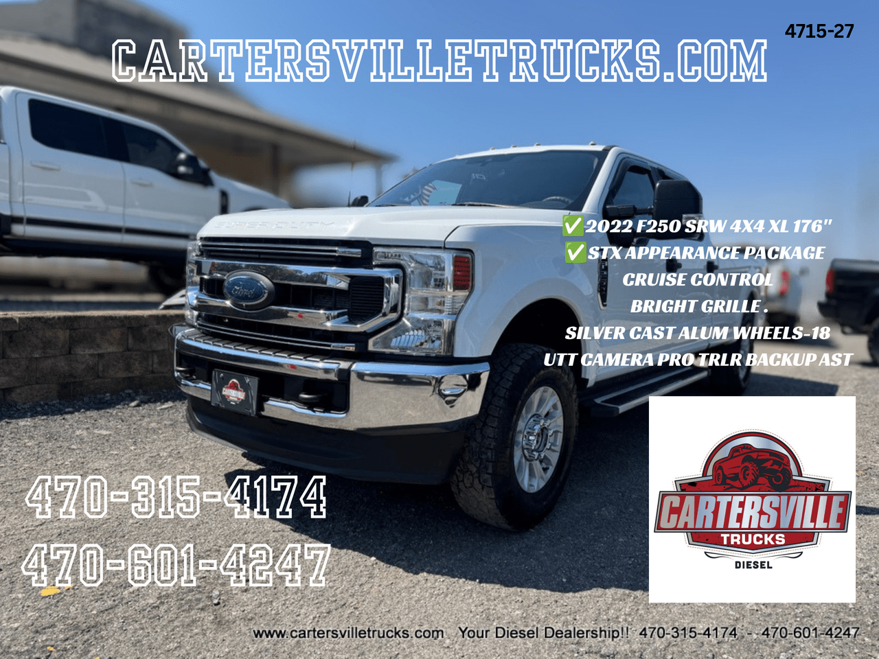 2022 Ford F250sd XL STX 4X4 - SRW - LWB