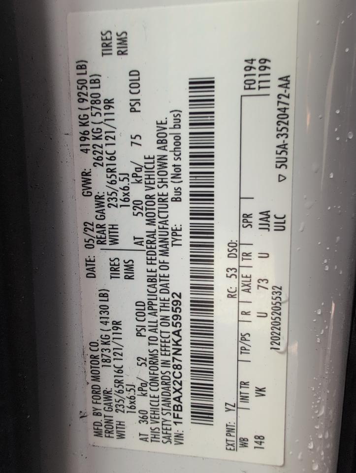 2022 Ford Ford Transit Johnstown NY