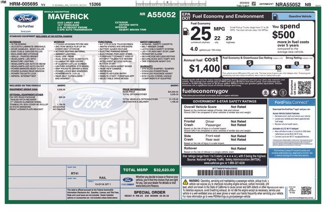 2022 Ford Maverick Lariat Raleigh NC