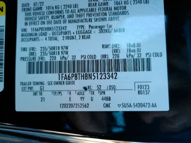 2022 Ford Mustang EcoBoost Fastback Plano TX