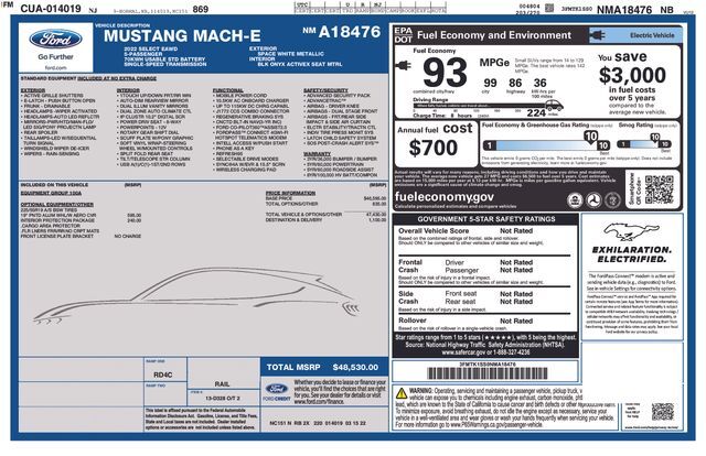 2022 Ford Mustang Mach-E Select Raleigh NC