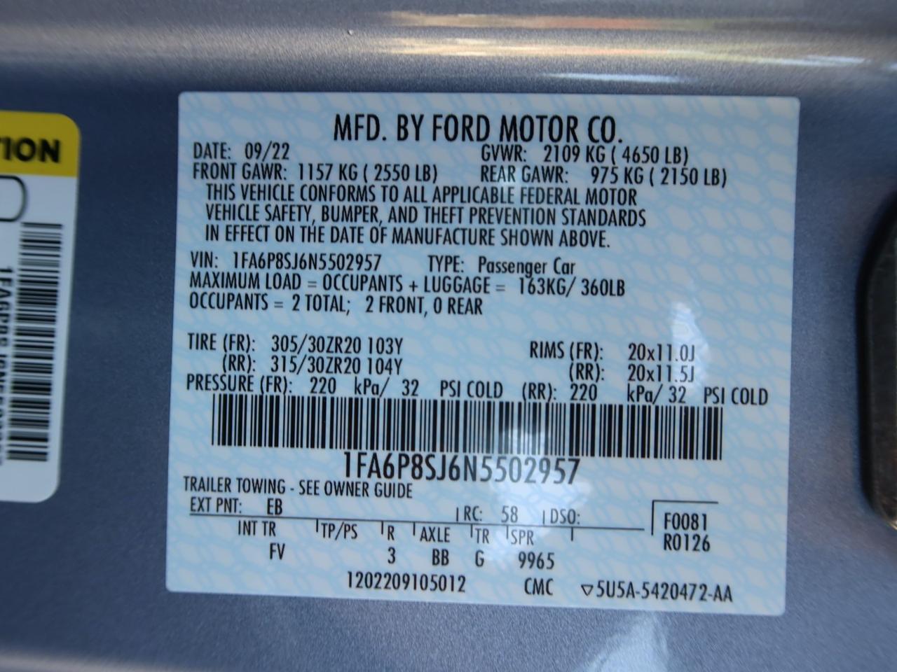 2022 Ford Mustang Shelby GT500 Heritage Edition Carbon Fiber Track Pack Scottsdale AZ