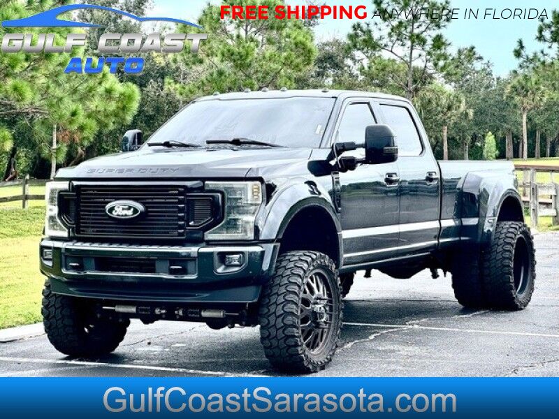 2022 Ford SUPER DUTY F-450 DRW KING RANCH TURBO DIESEL LIFTED 4X4 WHEELS DUALLY LOW MILES LIKE NEW Sarasota FL