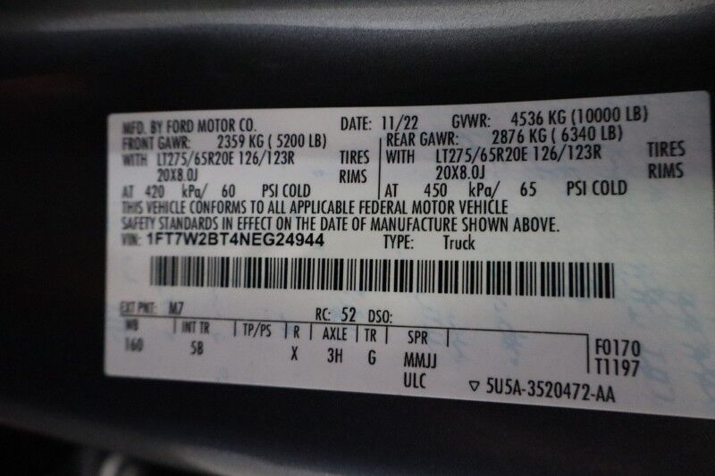 2022 Ford Super Duty F-250 LARIAT Ultimate Black Pack 6.7L Diesel 12in GPS Came Arlington TX