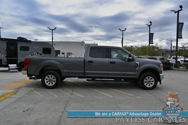 2022 Ford Super Duty F-250 XLT / 4X4 / Crew Cab / 6.7L Power Stroke Diesel / Power Mirrors, Windows & Locks / Blind Spot Alert / Bluetooth / Backup Camera / Keyless Entry / Running Boards / Block Heater / Tow Pkg / 1-Owner Anchorage AK