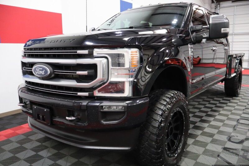 2022 Ford Super Duty F-350 Platinum BDS Lift Fox Shocks 37in tires Flatbed FREE WARRANTY