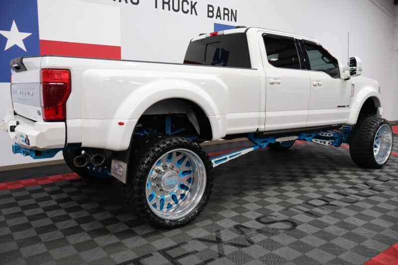 2022 Ford Super Duty F-450 DRW Platinum Custom Lift 28in Wheels 38in Tires 6.7L Diesel LED Lights Arlington TX
