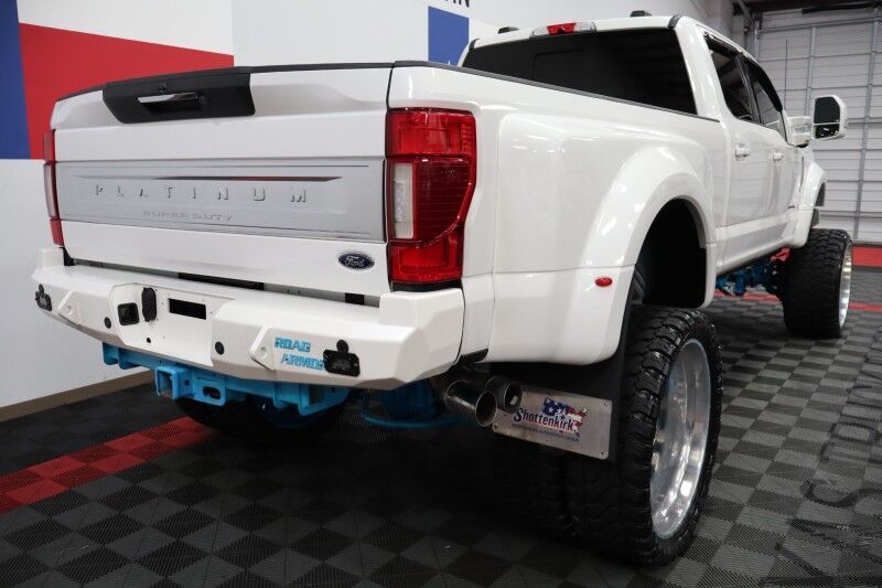 2022 Ford Super Duty F-450 DRW Platinum Custom Lift 28in Wheels 38in Tires 6.7L Diesel LED Lights Arlington TX