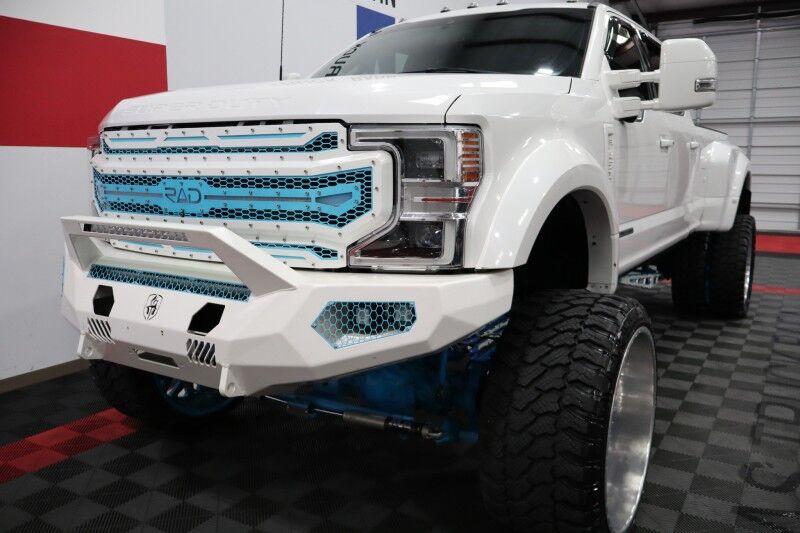 2022 Ford Super Duty F-450 DRW Platinum Custom Lift 28in Wheels 38in Tires 6.7L Diesel LED Lights