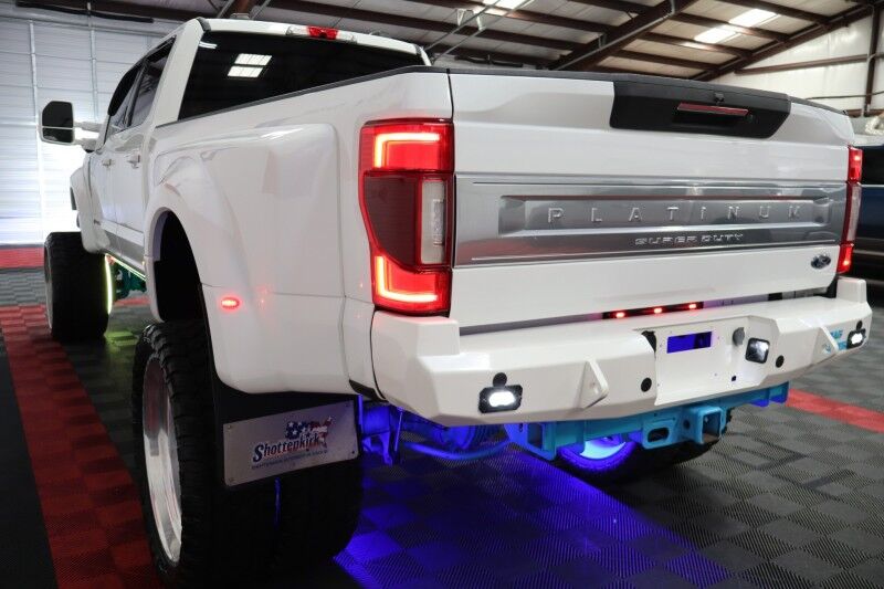 2022 Ford Super Duty F-450 DRW Platinum Custom Lift 28in Wheels 38in Tires 6.7L Diesel LED Lights Arlington TX