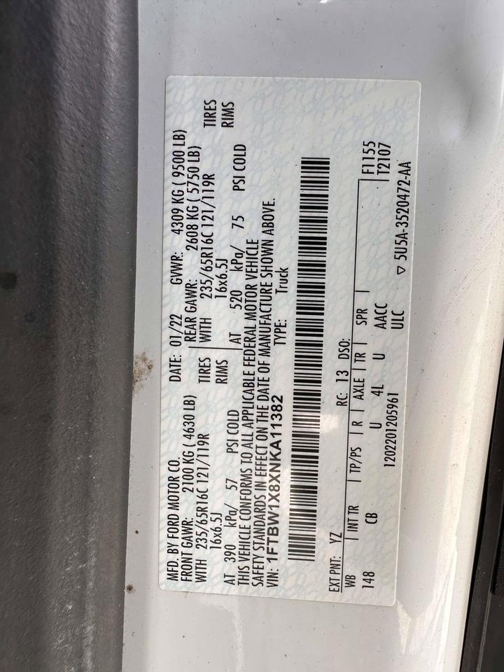 2022 Ford Transit Cargo Van San Clemente CA