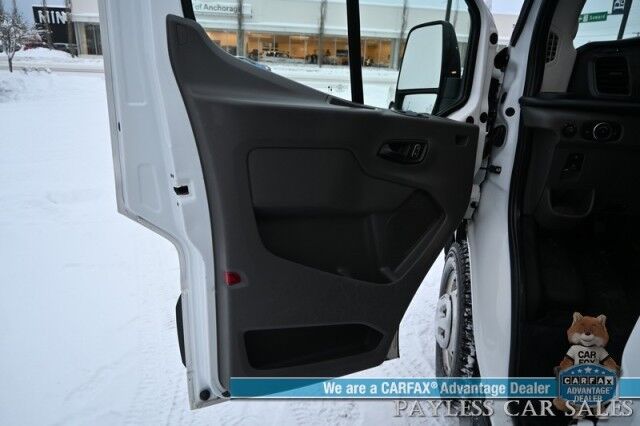 2022 Ford Transit Cargo Van High Roof / AWD / 3.5L V6 / Load Area Protection Pkg / Leather Seats / Bluetooth / Back Up Camera / Power Locks & Windows / Cruise Control / Air Conditioning / 1-Owner Anchorage AK