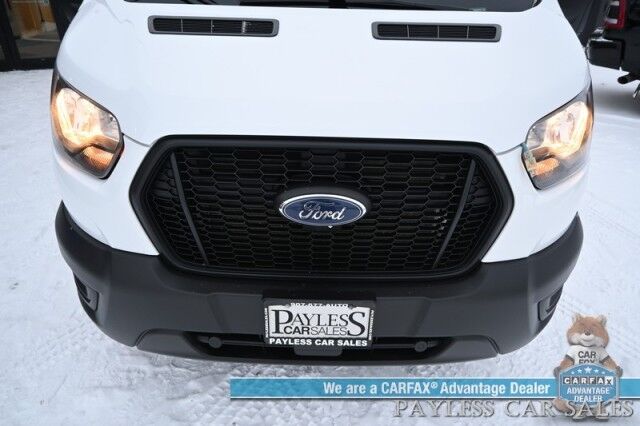 2022 Ford Transit Cargo Van High Roof / AWD / 3.5L V6 / Load Area Protection Pkg / Leather Seats / Bluetooth / Back Up Camera / Power Locks & Windows / Cruise Control / Air Conditioning / 1-Owner Anchorage AK