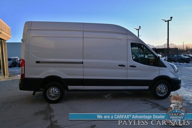 2022 Ford Transit Cargo Van T-250 / High Roof / 3.5L V6 / 148in Wheelbase / Load Area Protection Pkg / Leather Seats / Forward Collision Warning / Lane Departure Alert / Cruise Control / Bluetooth / USB Input / Back Up Camera / Block Heater / 1-Owner Anchorage AK 2022 Ford Transit Cargo Van T-250 / High Roof / 3.5L V6 / 148in Wheelbase / Load Area Protection Pkg / Leather Seats / Forward Collision Warning / Lane Departure Alert / Cruise Control / Bluetooth / USB Input / Back Up Camera / Block Heater / 1-Owner Anchorage AK