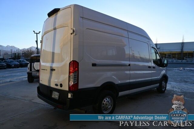 2022 Ford Transit Cargo Van T-250 / High Roof / 3.5L V6 / 148in Wheelbase / Load Area Protection Pkg / Leather Seats / Forward Collision Warning / Lane Departure Alert / Cruise Control / Bluetooth / USB Input / Back Up Camera / Block Heater / 1-Owner Anchorage AK 2022 Ford Transit Cargo Van T-250 / High Roof / 3.5L V6 / 148in Wheelbase / Load Area Protection Pkg / Leather Seats / Forward Collision Warning / Lane Departure Alert / Cruise Control / Bluetooth / USB Input / Back Up Camera / Block Heater / 1-Owner Anchorage AK